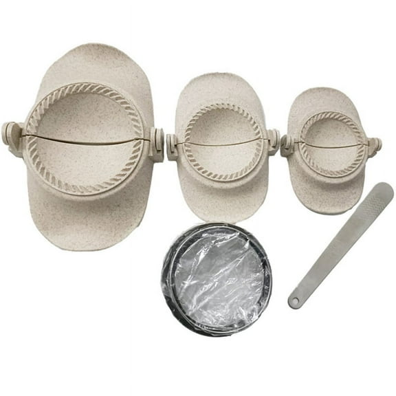 Dumpling Maker, Empanadas Mold Maker Set with Dough Cutter and Stuffing Spoon, Empanada