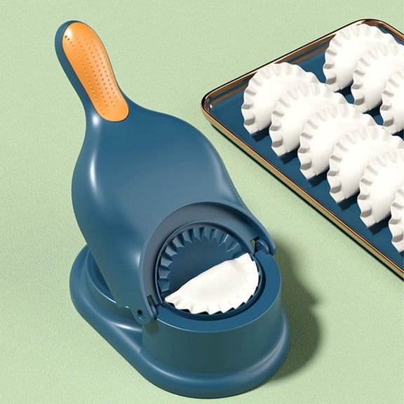 Dumpling Maker Kit 2 In 1 Efficient Dumpling Moulds for Homemade Dumplings Easy DIY Kitchen Tool Craft, 27cmx11cmx7cm, Beige