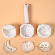 Dumpling Maker Press 3-in-1 with 3 Molds,Steamed Baozi Siopao Empanada Ravioli Tool Kit