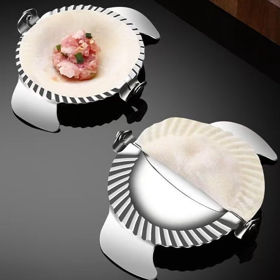 Dumpling Maker Press - Professional Stainless Steel, Leak-proof Seal, Time-saving Kitchen Tool, Easy-clean Pastry & Empanada Mold