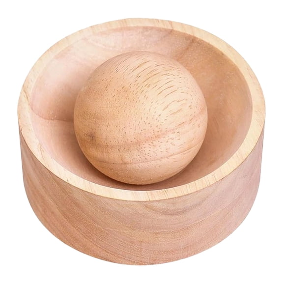 Dumpling Maker Skin Press, Dienrx Wooden Dough Presser, Kitchen Tool for Home Chefs, Home DIY Bao Bun Empanada Mold Making Tool