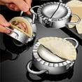 thumbnail image 1 of Dumpling Maker Stainless Steel Press Mold Dough Cutter Kitchen Tool for Dumpling Wrappers Wontons Pastry Pie Crusts Easy Diy Cooking|Stainless Steel,Slive,MIANHT, 1 of 8