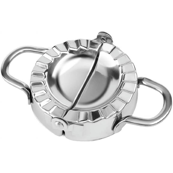 Dumpling Mold, Empanada Press Ravioli Cutter Gyoza Maker Wonton Pastry Machine Stainless Steel Dough Cutter - 3 inch Diameter, Little Kitchen Tools Works Great w/Egg Roll Wrapper Dough Pastry