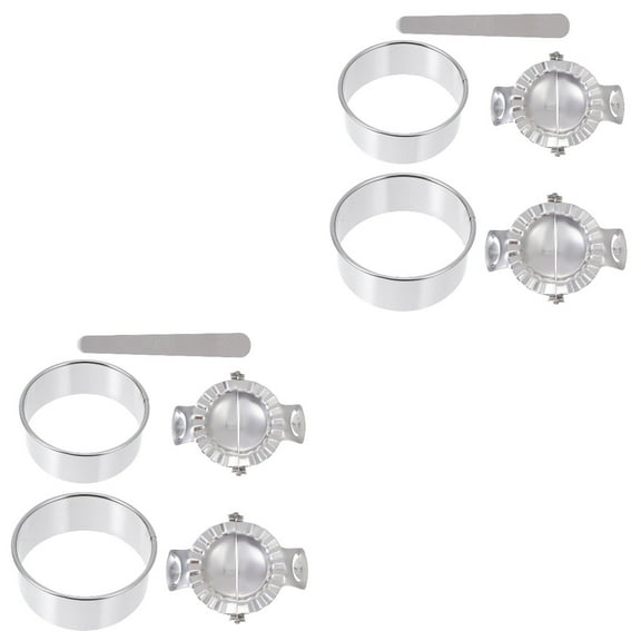 Dumpling Mold Makers Stainless Steel Tools Ravioli Wrapper Machine Stuffing 2 Sets