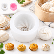Dumpling Mold, White Dumpling Mold Silicone, Dumpling Silicone Mold for Bao Buns and Stuffed Bun, Dumpling Cake Pop Mold