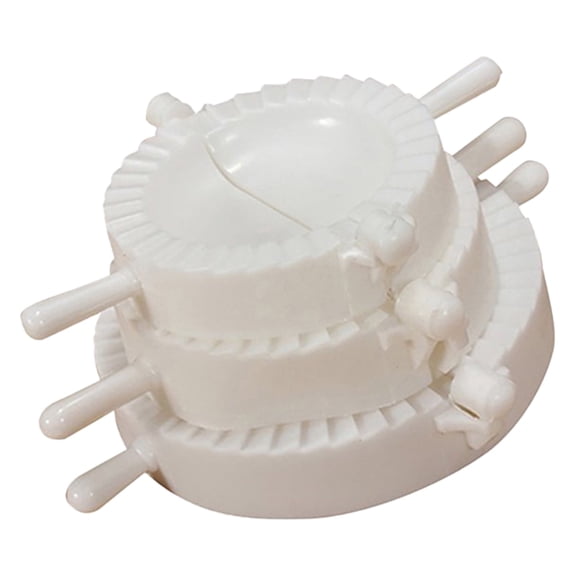 Dumpling Mould Kitchen Gadget Set with Large Small and Medium Size Three-Piece Manual Dumpling Device and for Easy Pleated Dumplings