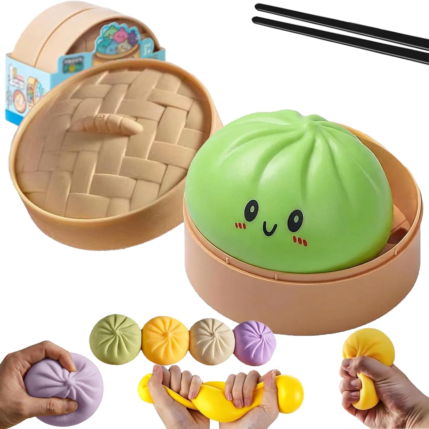 Dumpling Mystery Squishy Jumbo Giant Glitter Dumpling Squishy Soft 