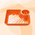 thumbnail image 1 of Dumpling Plate with Dipping Saucer Dish Non-slip Stackable for Snacks Desserts Sushi Tray, 1 of 9