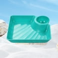 thumbnail image 1 of Dumpling Plate with Dipping Saucer Dish Non-slip Stackable for Snacks Desserts Sushi Tray, 1 of 10