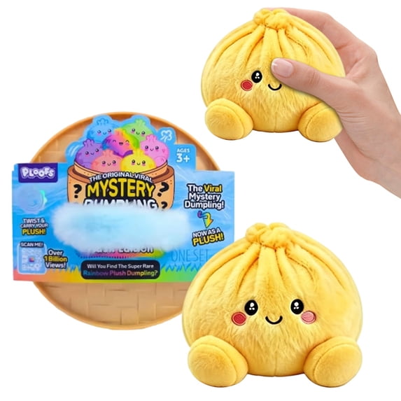 Dumpling Plush Editon, Super Rare Rainbow Plush Dumpling, Blind Box Collectible Dumpling Plush Toy