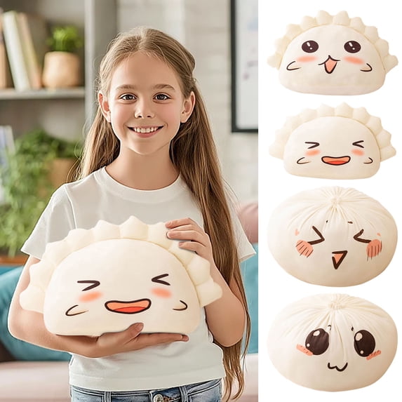 Dumpling Plush Pillow | Steamed Bun Toy Cushion | Soft Foodie Sofa Accessory | Cozy 25cm Decorative Throw | Adorable Snuggle Gift | Easy Care Fabric | Unique Home Décor