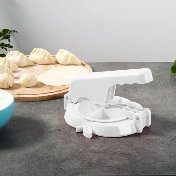 Dumpling Press Tool for Easy Wrapping, Plastic Dumpling Maker Kitchen Assistant, Family Gathering Holiday Meal Prep Helper, Traditional Asian Cooking Gift Idea, AESTIVO
