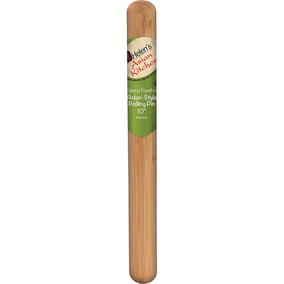 Dumpling Rolling Pin 10-Inches Natural Bamboo