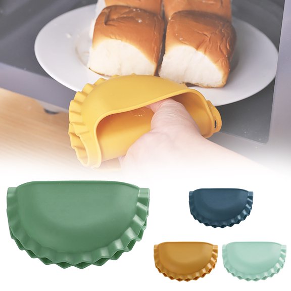 Dumpling-Shaped Silicone Anti-Scalding Oven Glove, Heat Insulating Chuck Protector for Kitchen Cooking