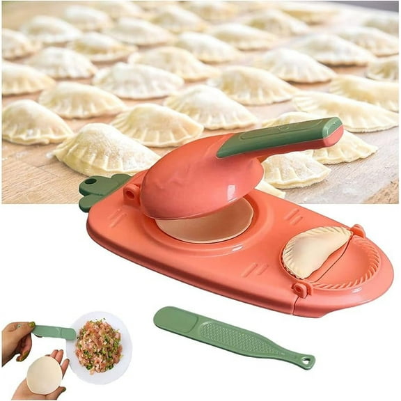 Dumpling Skin Artifact Diy Dumpling Maker - 2023 Newest Dumpling Wrapper Maker Press Set, 10 Seconds to Make Dumplings Empanadas Quickly, Easy 2 in 1 Dumpling Mold Press Pierogi Maker Machine