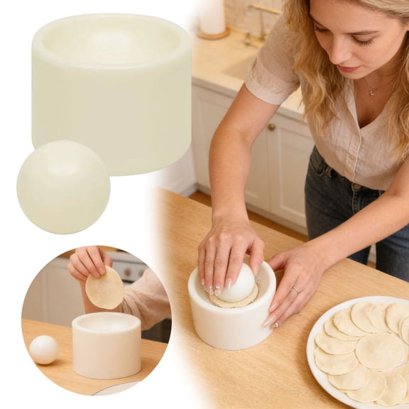 Dumpling Skin Maker, Handheld Dough Presser For Dumpling Wrappers, Ball Rolling Manual Press Tool, Convenient Homemade Dumplings, Empanadas Ravioli, Bakeware