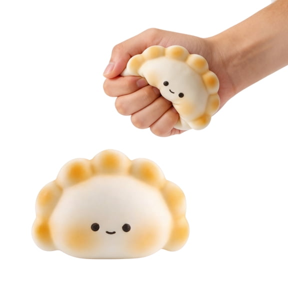Dumpling Squeeze Balls, Dumpling Squishy, Dumpling Squishy Balls, Dumpling Stress Ball,Squishy Stress Relief Ball for Easter Basket Stuffers,Dumpling Slow Rising Party Favors, Yellow