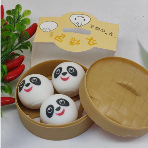 Dumpling Squeeze Toy for Adults, Mini Animal Shapes Sensory Stress Ball, Cute Easter Basket Stuffers for Party, Fidget Toys for Office Stress Relief