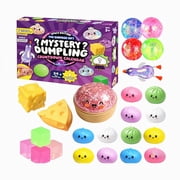 Dumpling Squishies Mystery Advent Countdown Calendar 2026, 24 PCS Random Surprise Dumpling Squishies, Bao Bun Mystery Stress Relief