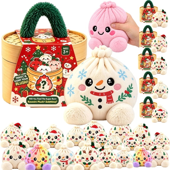 Dumpling Squishies Plush Stuffed for Family, Ultra Soft & Huggable Fabric, Ideal Gift for Famliy,E