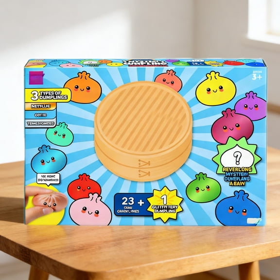 Dumpling Squishy, 2026 Squishy Bao Bun Mystery Advent Countdown Calendar, 24 Days of Cute Dumpling Squishies, Stress Relief Sensory Fidget To-ys for Anxiety Relief Hand Relax