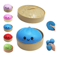 thumbnail image 1 of Dumpling Squishy, 4 Inch Jumbo Dumpling Stress Ball, Squishy Bun, Anxiety Relief Fidget, Soft Squeeze Decompression Dough for Adults (Blue), 1 of 9