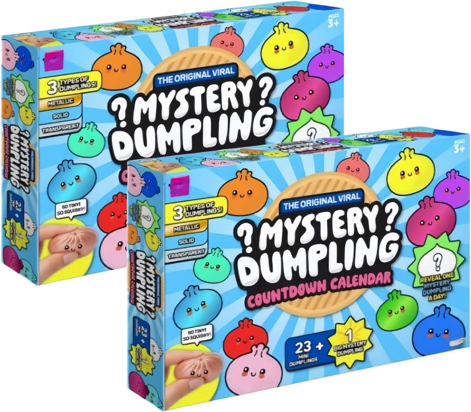 Dumpling Squishy Advent Calendar, 2026 Squishy Dumpling Mystery Advent Countdown Calendar 24 Days, for Anxiety Relief Hand Relax Gifts