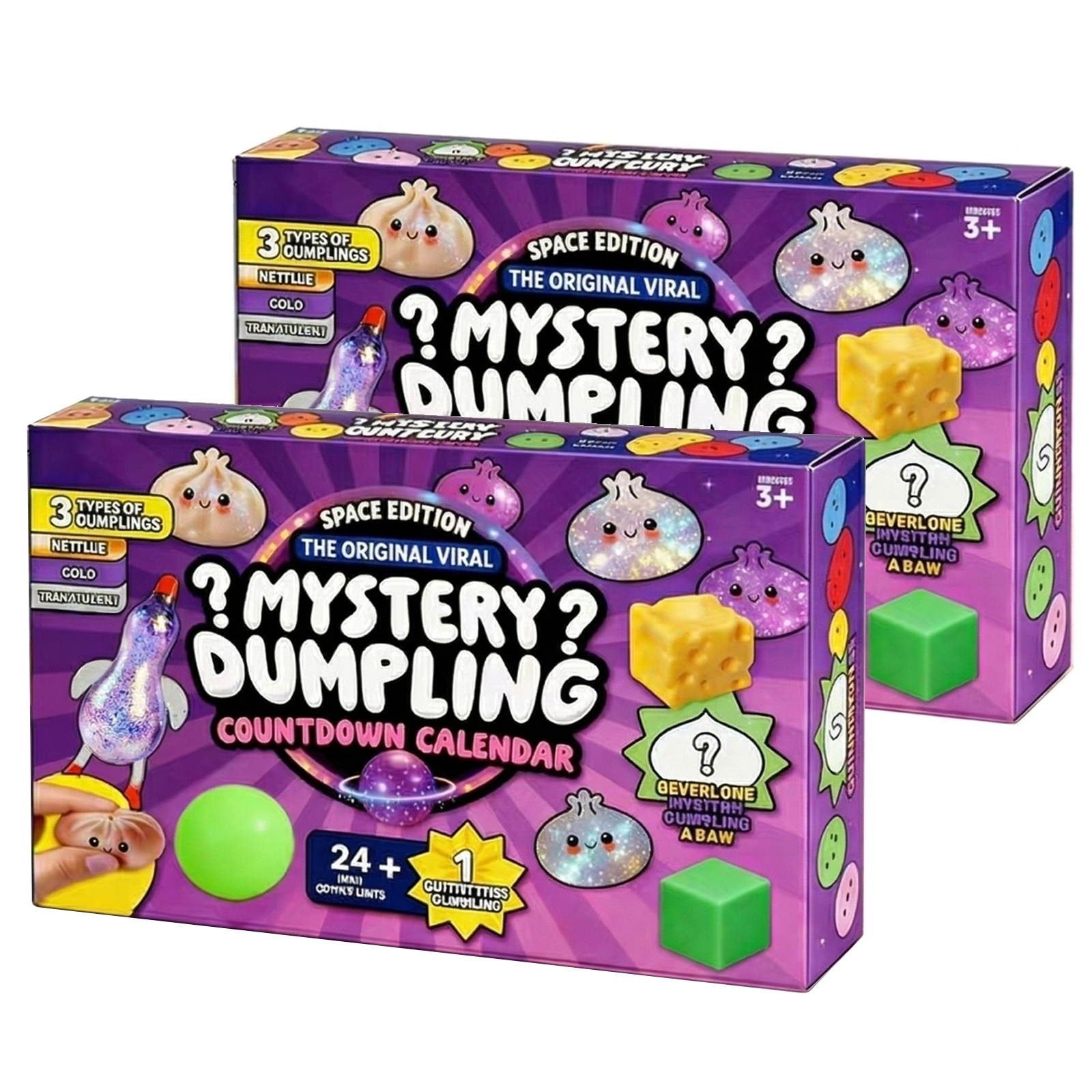 Dumpling Squishy Advent Calendar, 2026 Squishy Dumpling Mystery Advent Countdown Calendar 24 Days, for Anxiety Relief Hand Relax Gifts