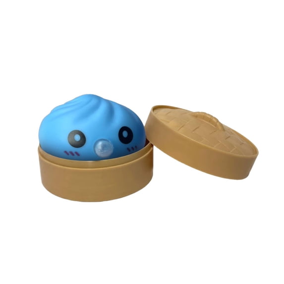 Dumpling Squishy Blow Bubbles Toy Soft Squeeze Mystery Squishy Balls Slow Rising Food-Shaped Decompression Sensory Fidget for Desk Play