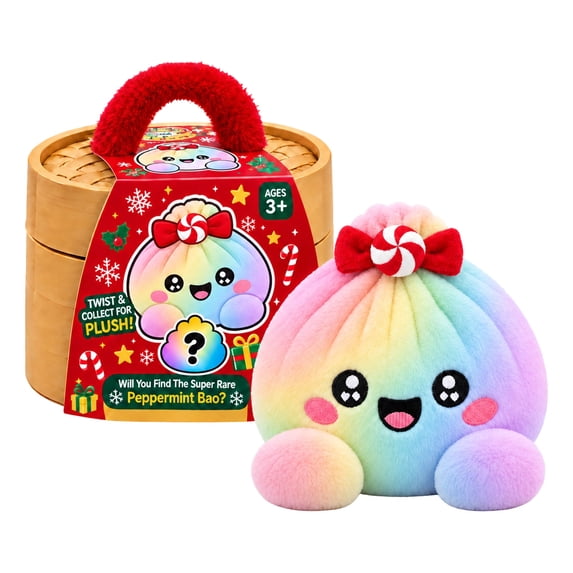 Dumpling Squishy Cute Plush Stuffed Bun with Steamer, Dumpling Stress Ball Squeeze for Adults Home Office Decor Christmas Gifts