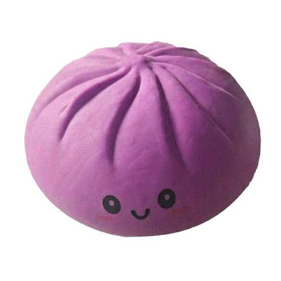 Dumpling Squishy Fidget Stuff | Soft Squeeze Decompression Dough | 3.94 Inch Anxiety Relief Stuff for Adults Office & Daily Life (Purple_5.9")