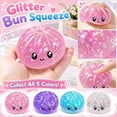 thumbnail image 1 of Dumpling Squishy Mystery Glitter Squishy Dumpling Toy Bao Bun Stress Ball Soft Sensory Fidget Squeeze Toy Desk Gift for Kids Adults,Glitter White(2026 Upgrade), 1 of 8