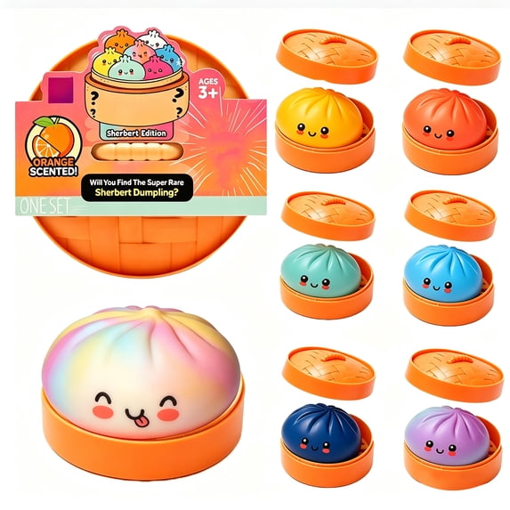 Dumpling Squishy Soft Squeeze Balls Decompression Dough Mystery Box for Countdown Surprise
