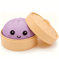 thumbnail image 1 of Dumpling Squishy, Squishy Dumpling Toy, Cute Stress Balls Fidget Sensory Toys, Stocking Stuffers with Food Steamer Stretchy Desk Toys, 1 of 7
