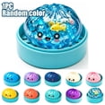 thumbnail image 1 of Dumpling Squishy Toys Squishy Dumpling Slow Rising Fidget Squeeze Stress Relief Cute Mini Food Simulation Desk Decor Party Favors for Kids Adults,Light Blue, 1 of 7
