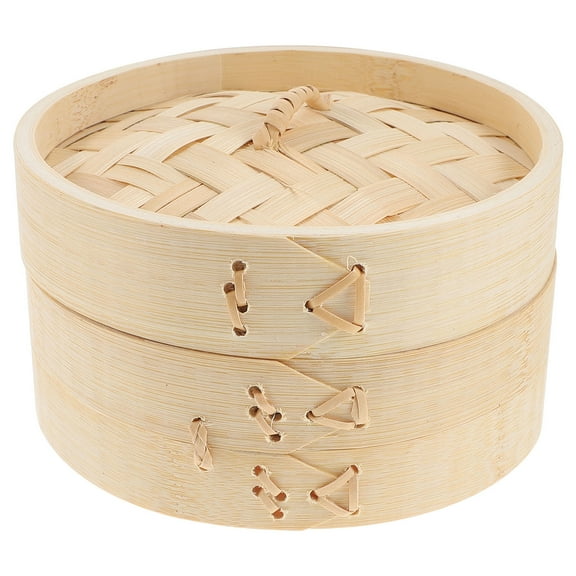 Dumpling Steamer Basket Metal Serving Platter Kitchen Bamboo Steamed Stuffed Bun