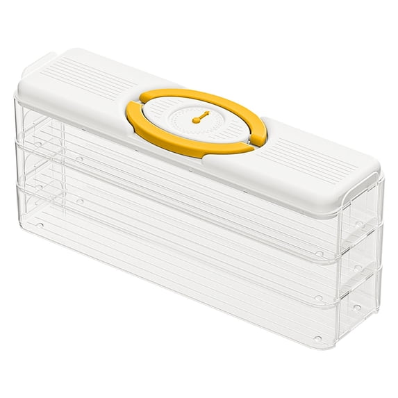 Dumpling Storage Box, Food Storage Containers with Lids, Stackable Food Containers with Lid, Dumpling Box, Fresh-keepingStorage Containers, Good Sealing