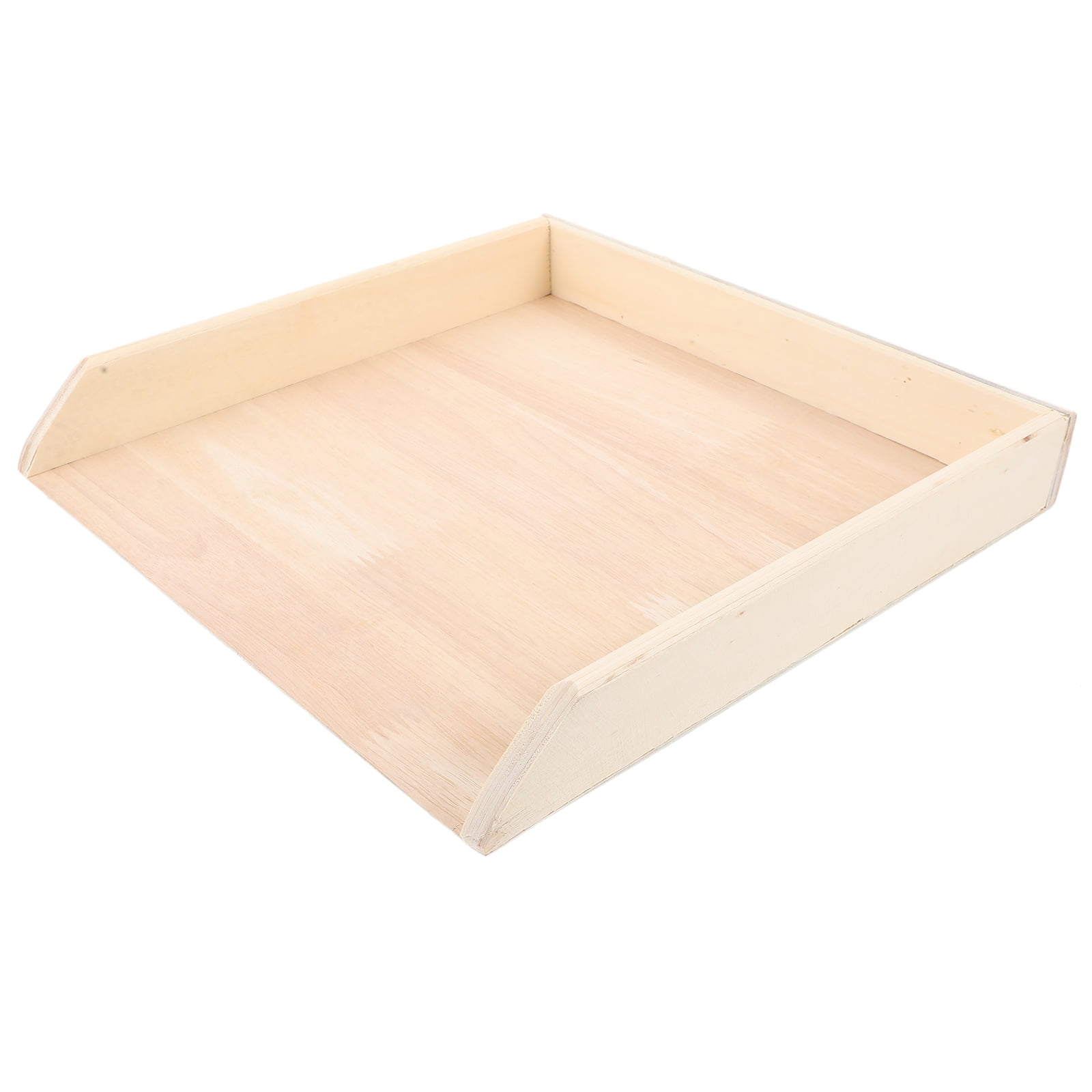 Dumpling Storage Box Refrigerator Holder Tray Plate Wooden Container