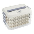 thumbnail image 1 of Dumpling Storage Container Box Multi-Layer Stackable Airtight Organizer – Food Grade Material, Leak-Proof Seal, Transparent Lid, Efficient Refrigerator Drawer, 3/4/5 Layer Option, 1 of 3