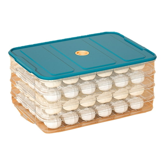 Dumpling Storage Food Storage Container Stackable Airtight Cookie Storage Containers Cold Cuts Fridge Keeper Transparent Food Containers With Lid For Kitchen And Fridge