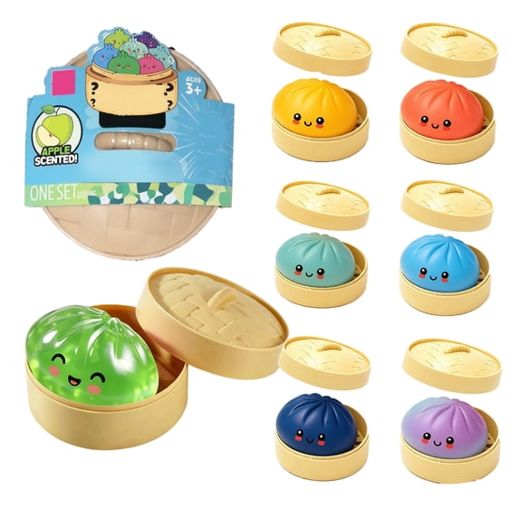 Dumpling Stress Ball Slow Rising Squishy Soft Squeeze Decompression Dough Novelty Toy for Fun Entertainment