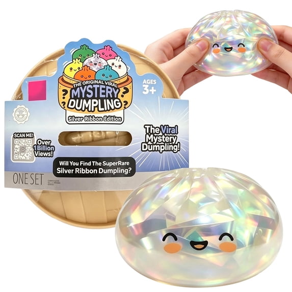 Dumpling Stress Toy, Mystery Dumpling Blind Bag, Slow Rising Fidget with Steamer Basket for Collectible Party Favor Holiday Gift for Home Decor