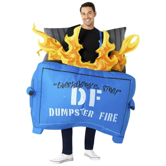 Dumpster Fire Adult Inflatable Costume