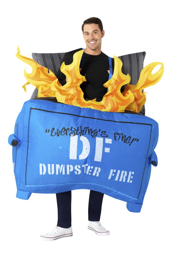 Dumpster Fire Adult Inflatable Costume