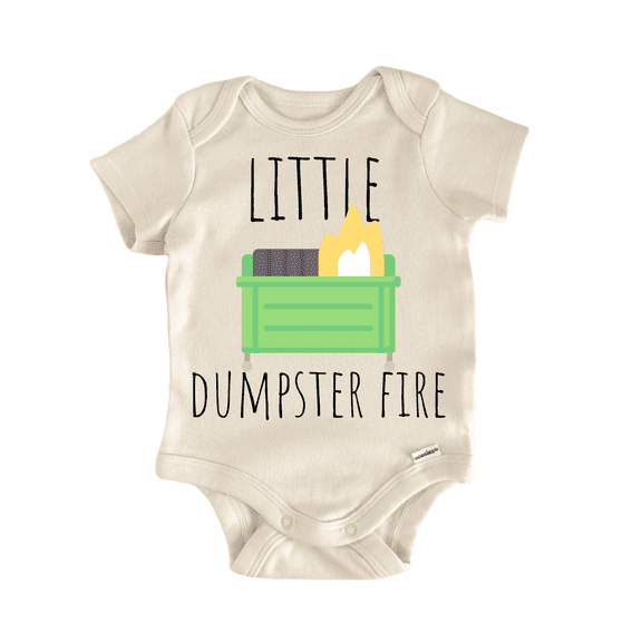 Dumpster Fire Meme Newborn Baby Bodysuit