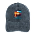 thumbnail image 1 of Dumpster Fire Navy Hat Adjustable Funny Fashion Unisex Baseball Cap for Men Women, 1 of 7