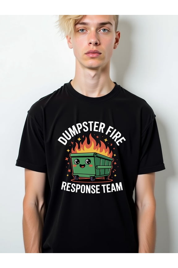 Dumpster Fire Response Team Tee men t shirts black limited edition funny Comfortable activewear, perfect for gifts Fashion Unisex Shirt Cotton tshirts