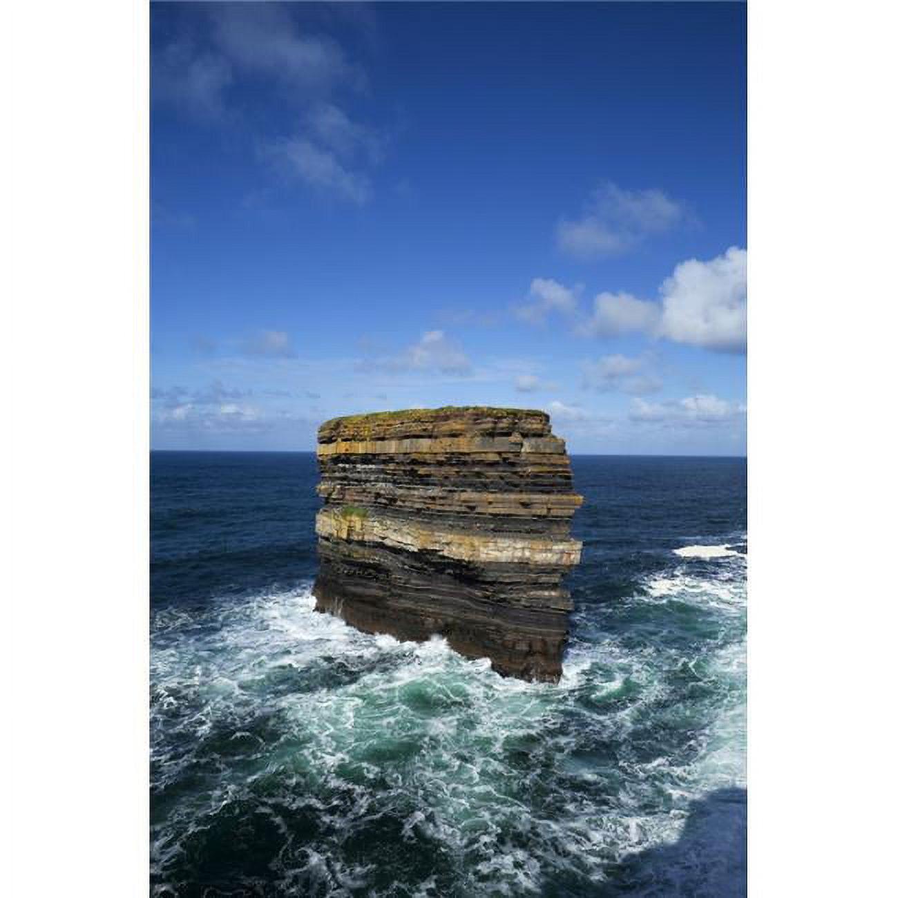 Dun Briste Sea Stack Off The Cliffs of Downpatrick Head County Mayo ...