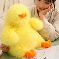 Dun Dun Character Plush Pillow - 16in Yellow Stuffed Doll, Christmas Gift for Girls, Cuddle Toy & Bed Decor Yellow