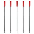 thumbnail image 1 of DunBong Red Ink Refill Pack of 5, Replaceable Ballpoint Pen Refills, Medium Point Metal Refill (Red), 1 of 4